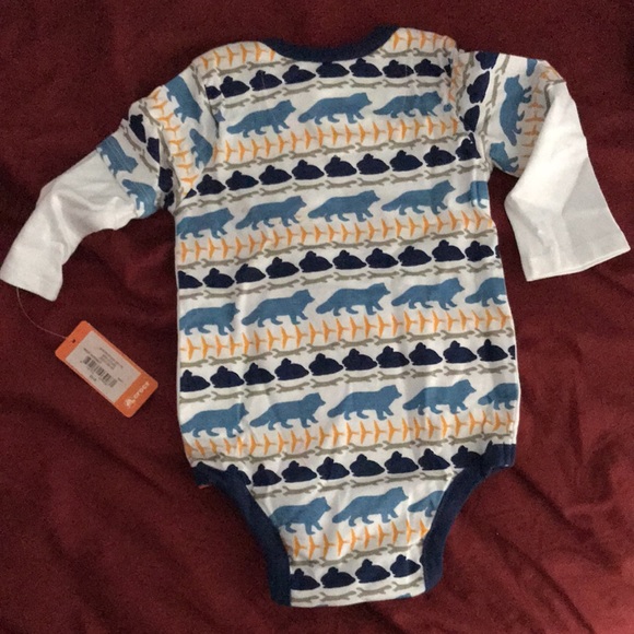 NWT CROCS Bodysuit/Bib Set - Picture 3 of 6